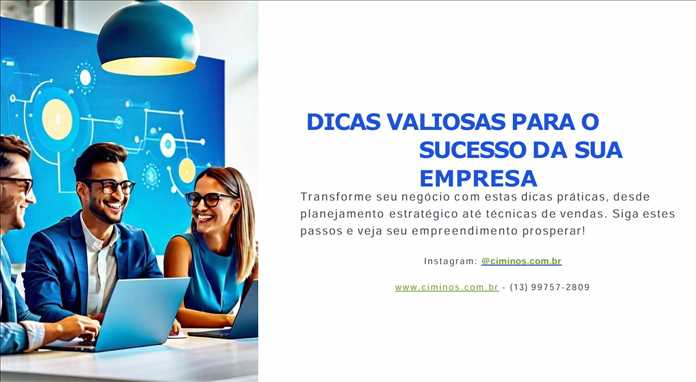 eBook Dicas Valiosas para o Sucesso da Sua Empresa