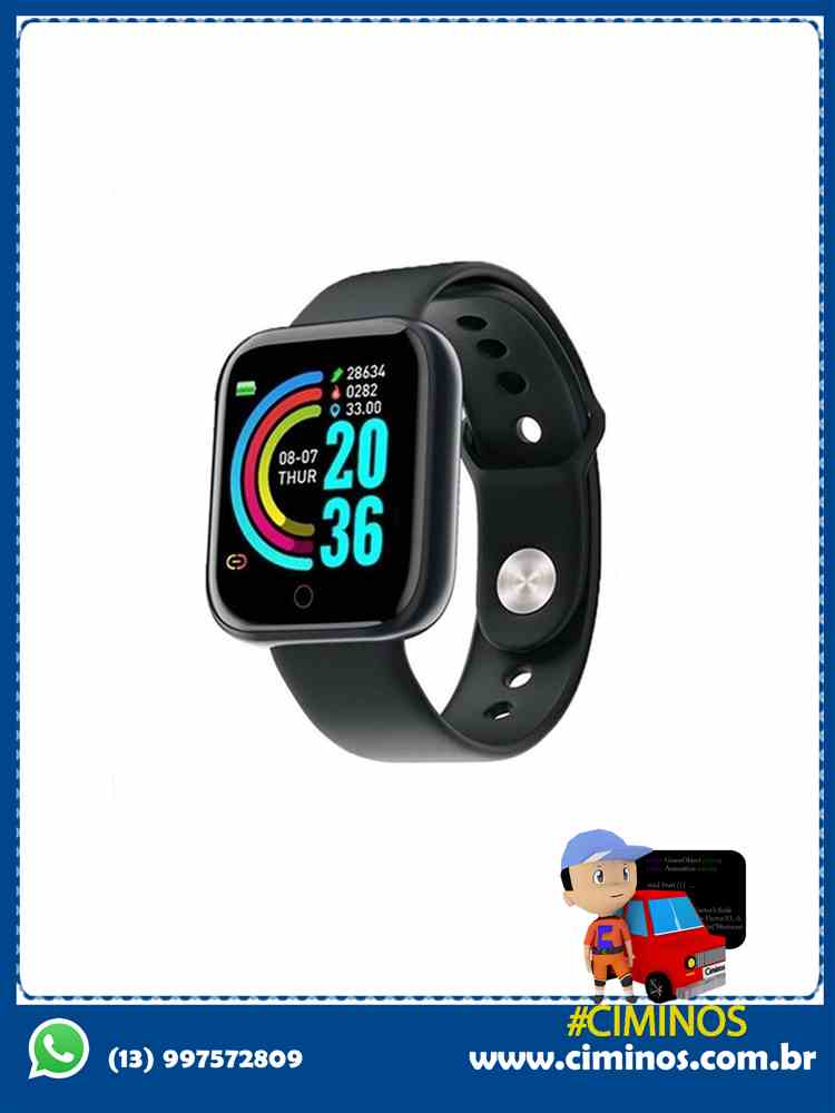 Bracelete SmartWatch Preto