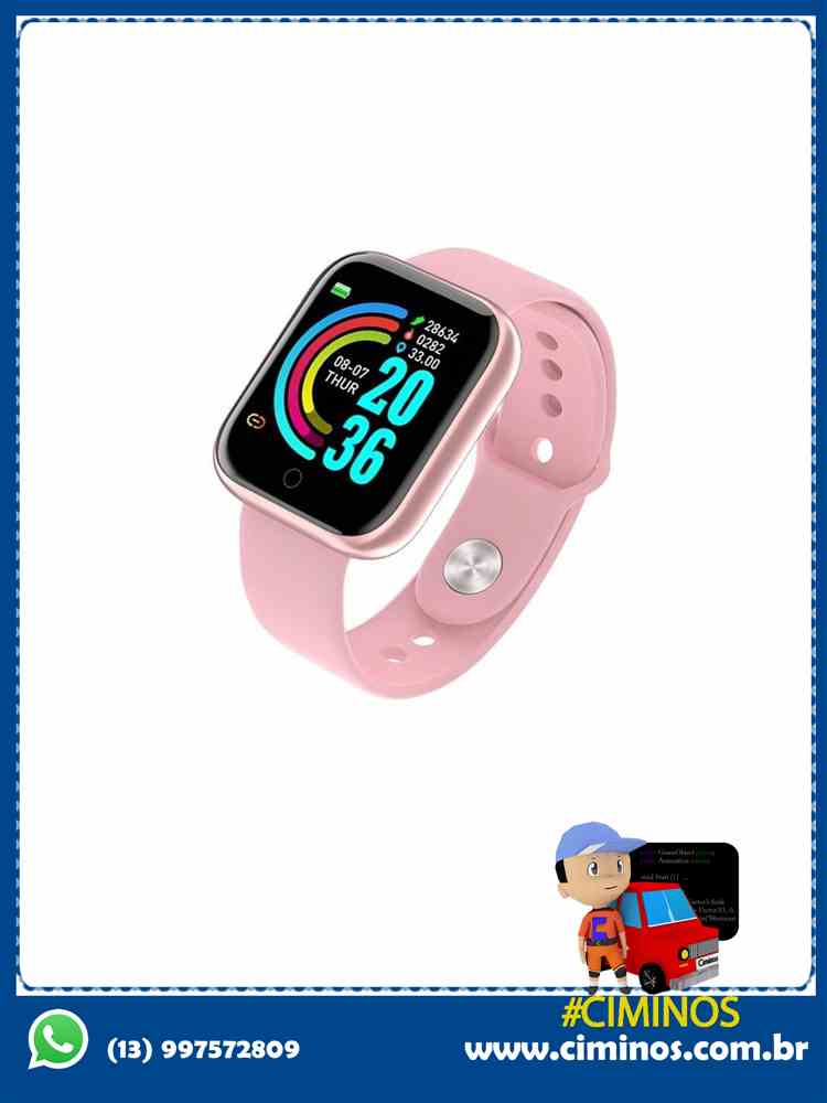 Bracelete SmartWatch Rosa