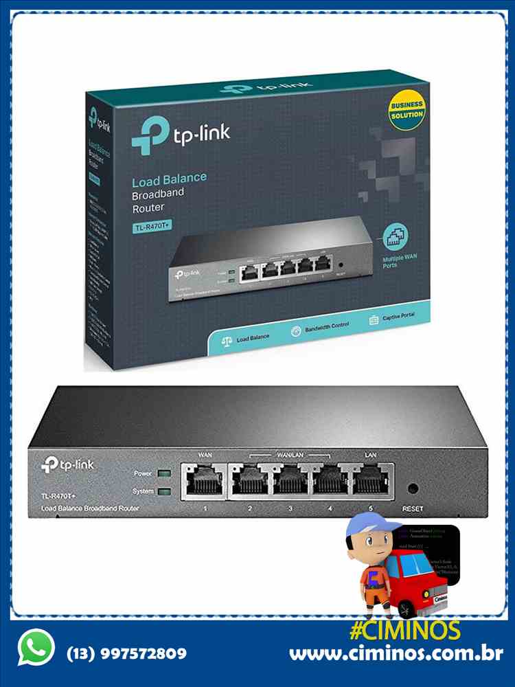 Roteador Broadband TPLINK Load Balance