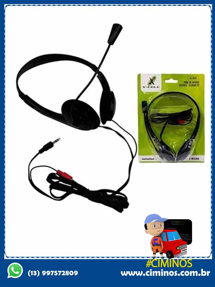 Fone de ouvido x-cell - XChs12