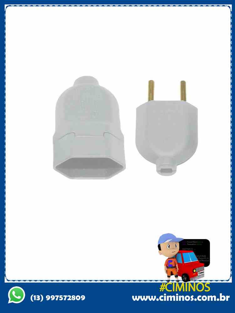 Tomada femea branco