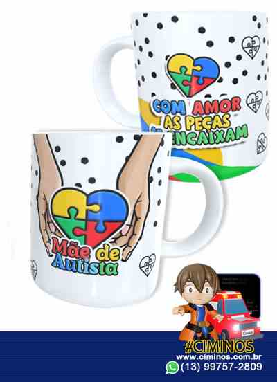 Caneca Personalizada Mãe de Autista