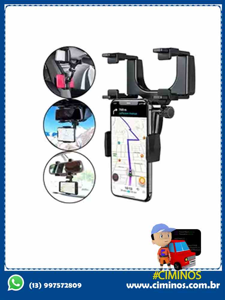 suporte para celular/ retrovisor