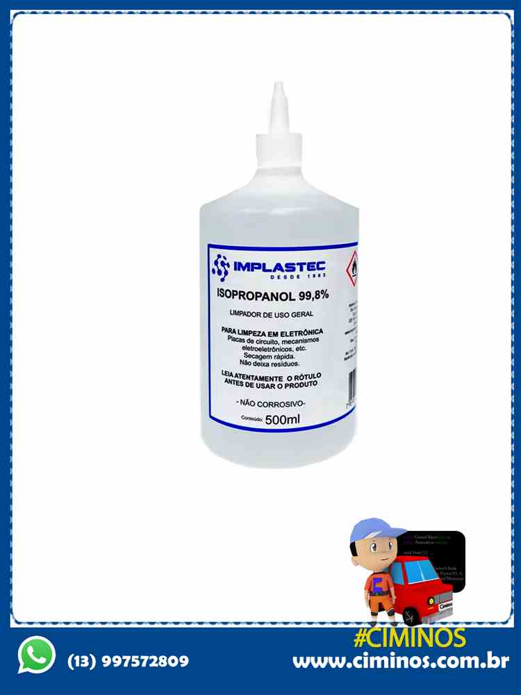 Álcool Isopropílico 110ml IMPLASTEC