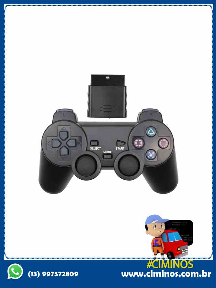 Controle Sem Fio para PS2
