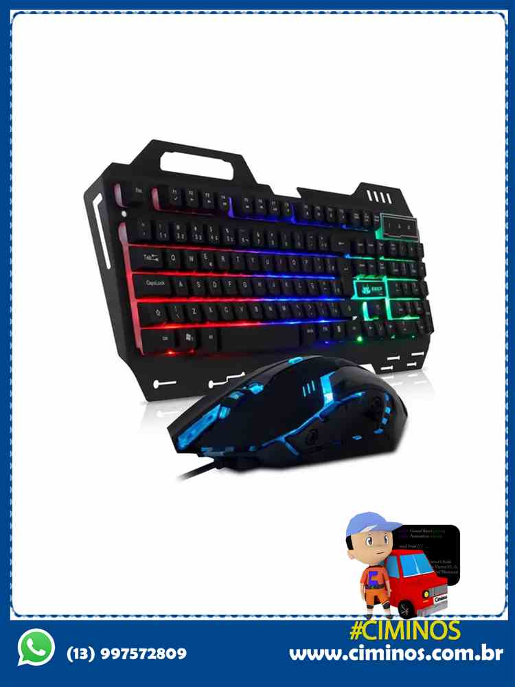 kit Teclado e Mouse Knup