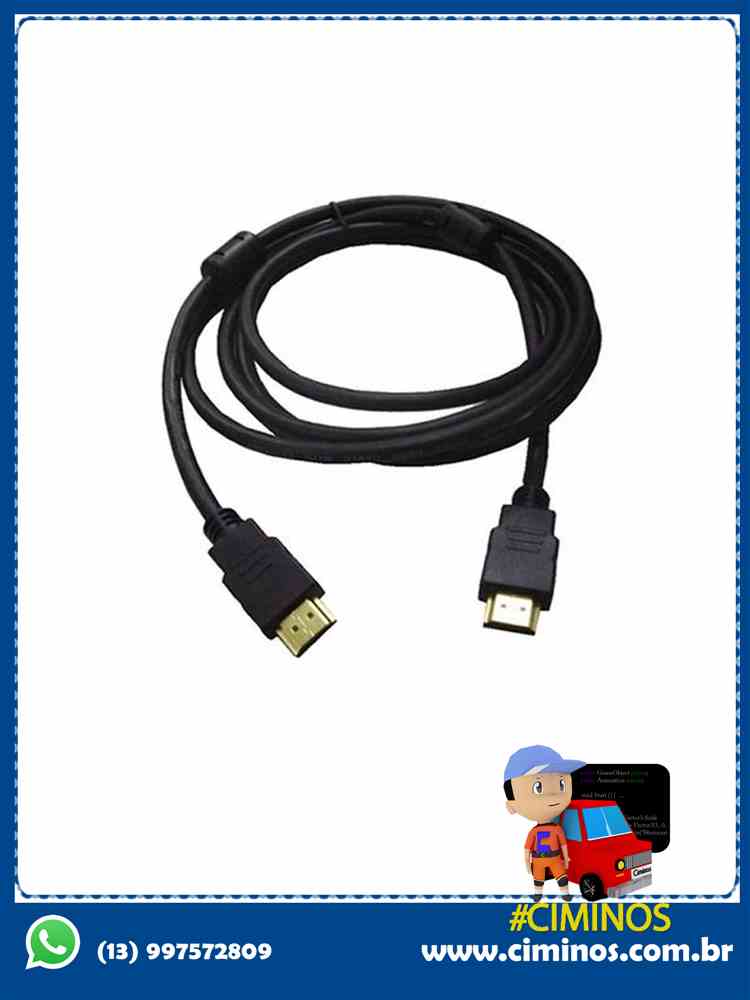 Cabo hdmiachat malha 1.8m