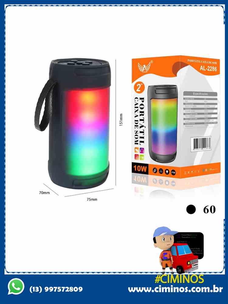 Caixa desom bluetooth
