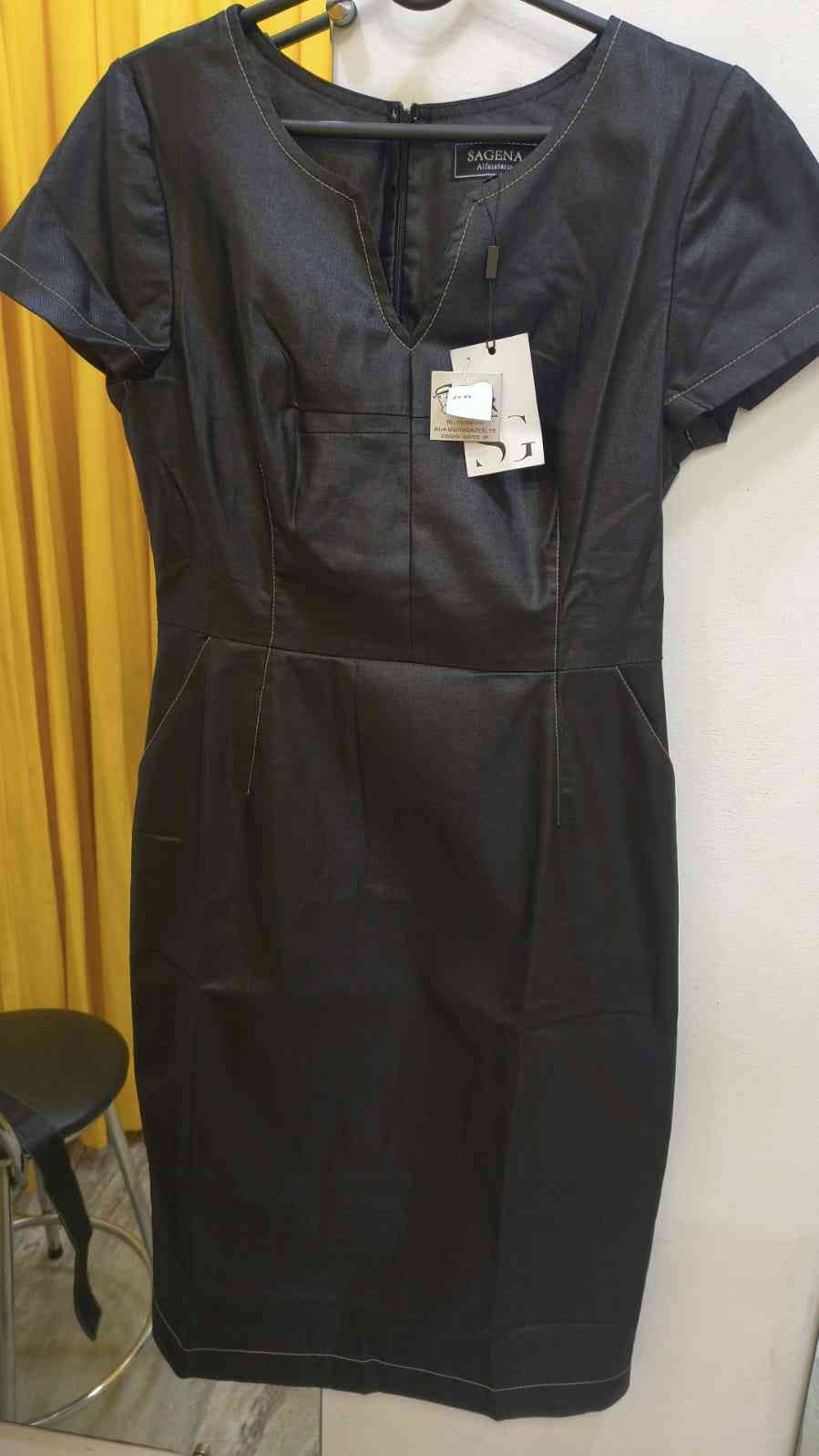 25VEST.MC.PRETO PESPONTADO.IMITANDO COURO 