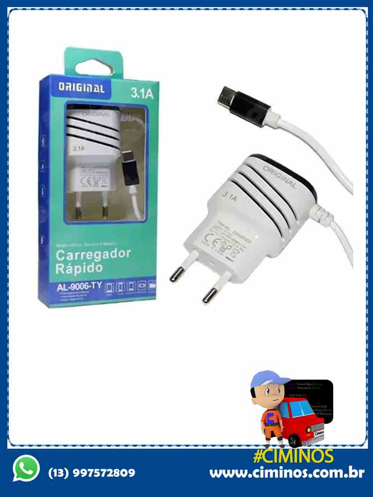 carregador 3.1 iph