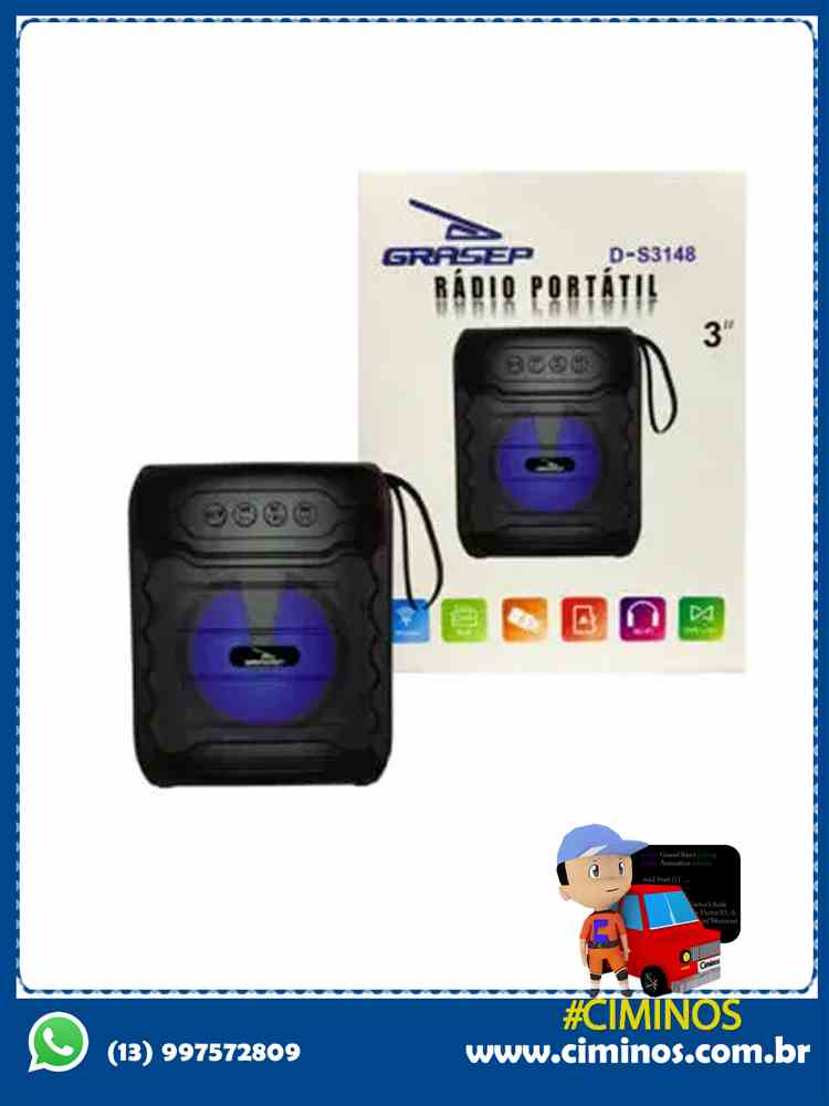 Caixa de som bluetooth 