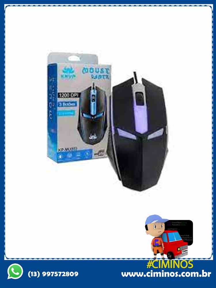 Mouse gamer 1200 dpi