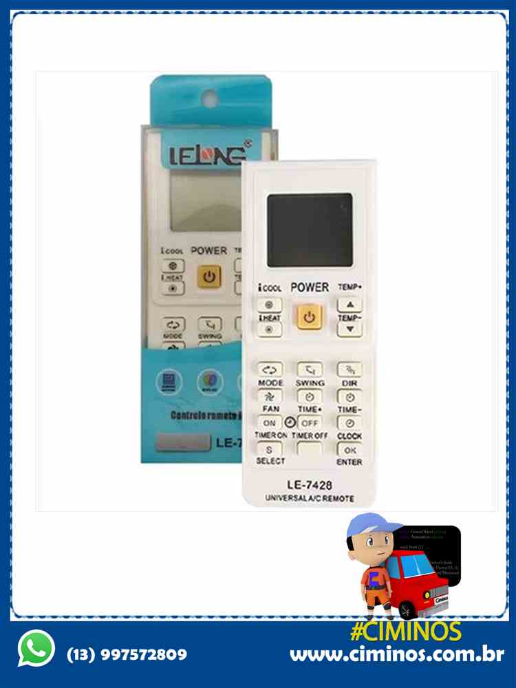 Controle universal ar-condisionado