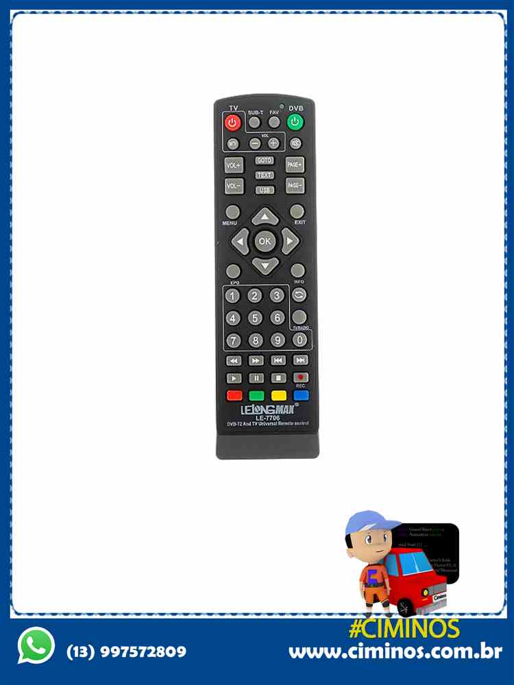 Controle Remoto universa/conversor