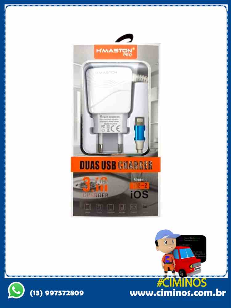 Carregador iph 3.1A H'MASTON