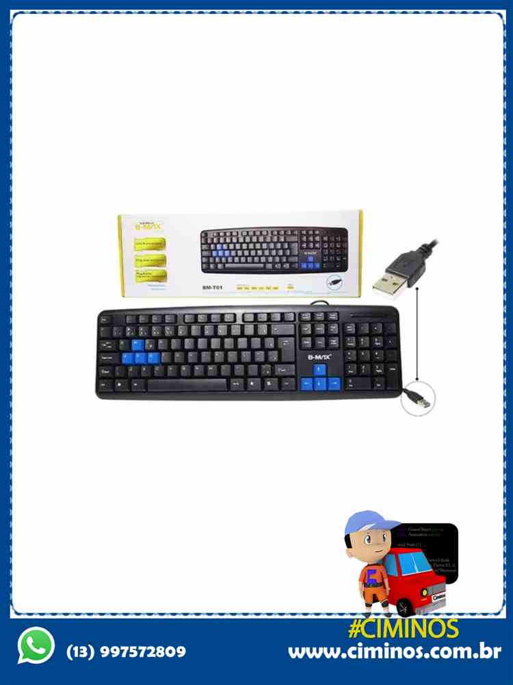Teclado usb B-Max 