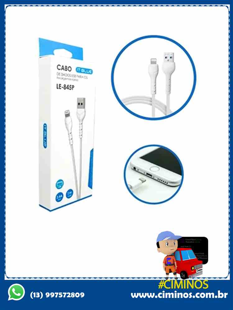 Cabo dados Iph 1M - It-Blue