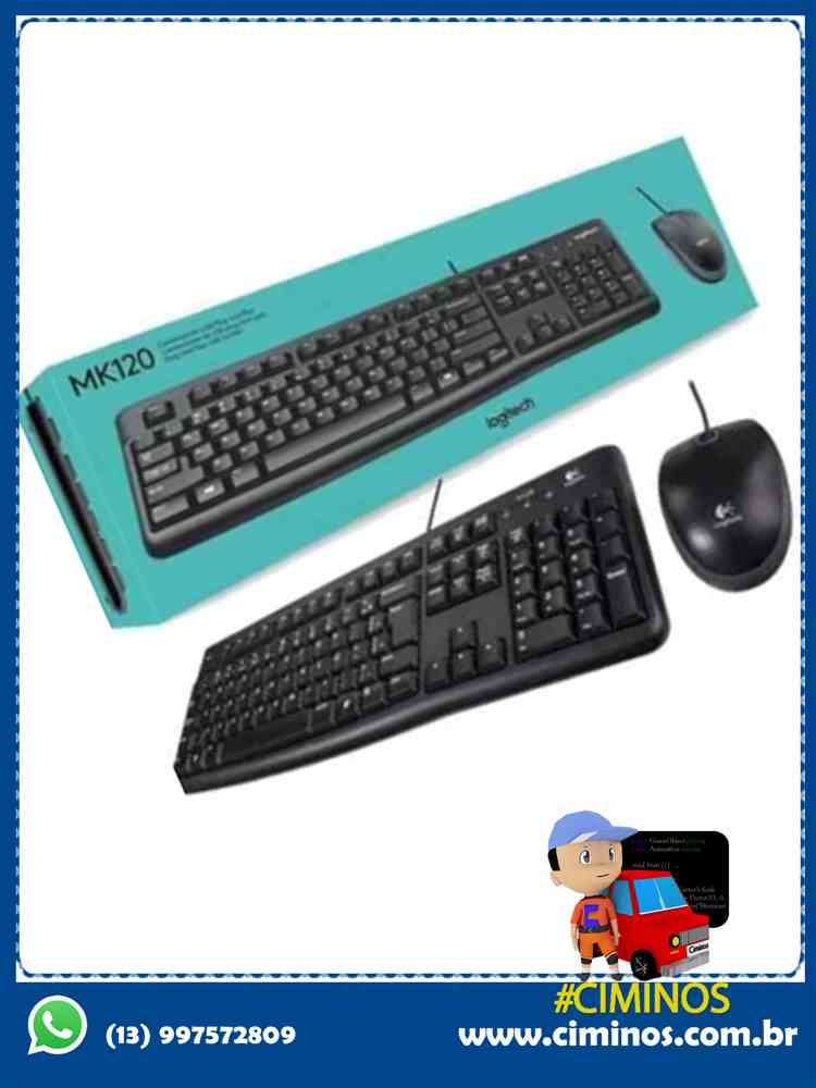 Kit Teclado e Mouse Logitech